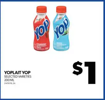 Real Canadian Superstore Yoplait yop, 200 ml offer