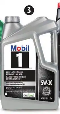 Canadian Tire Mobil 1 synthetic engine/motor oil offer