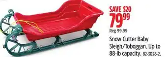 Canadian Tire Era snow cutter baby sleigh /toboggan offer