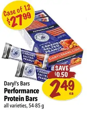 Farm Boy Daryl's bars performance protein bars offer