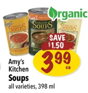Farm Boy Amy's kitchen soups offer