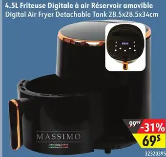 Sushi Shop Digital air fryer detachable tank 28.5x28.5x34cm offer
