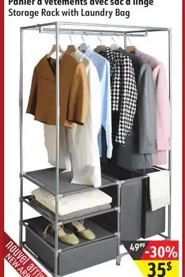Sushi Shop Storage rack with laundry bag offer