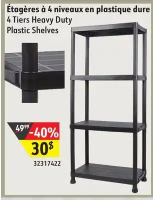 Sushi Shop 4 tiers heavy duty plastic shelves offer