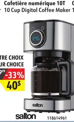 Sushi Shop Salton 10 cup digital coffee maker offer