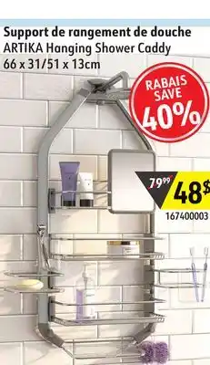 Sushi Shop Artika hanging shower caddy offer