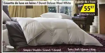 Sushi Shop Duvet deluxe wool white offer