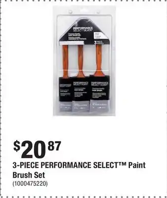 Home Depot 3-piece performance select paint brush set offer