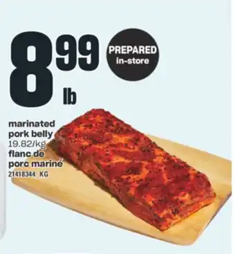 Valu-mart Flanc de porc mariné offer