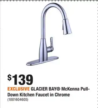 Home Depot Exclusive glacier bay mckenna pull-down kitchen faucet in chrome offer