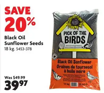 Home Hardware Black oil sunflower seeds offer