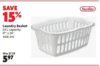 Home Hardware Laundry basket offer
