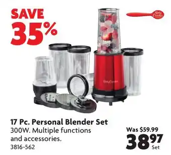 Home Hardware 17 pc. personal blender set offer