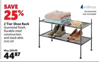 Home Hardware 2 tier shoe rack offer