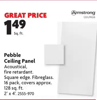 Home Hardware Pebble ceiling panel offer