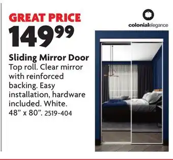 Home Hardware Sliding mirror door offer