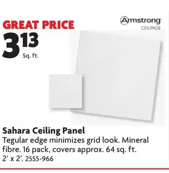 Home Hardware Sahara ceiling panel offer