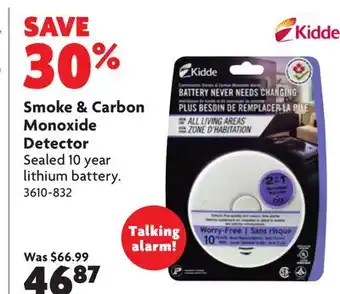 Home Hardware Smoke & carbon monoxide detector offer