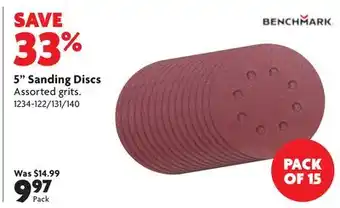 Home Hardware 5 sanding discs offer
