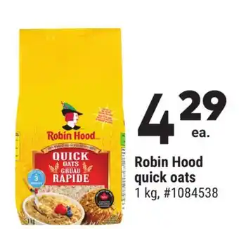 Giant Tiger Robin hood quick oats offer