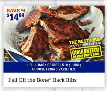 M & M Food Market Fall off the bone back ribs offer