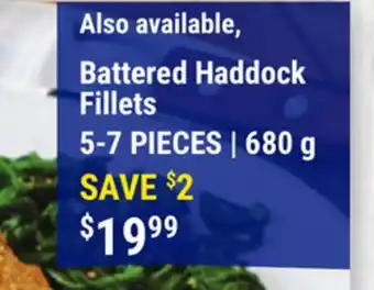 M & M Food Market Battered haddock fillets offer