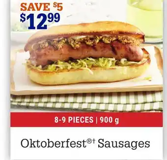M & M Food Market Oktoberfest † sausages offer