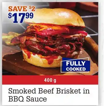 M & M Food Market Smoked beef brisket in bbq sauce offer