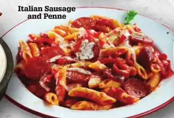 M & M Food Market Italian sausage and penne offer