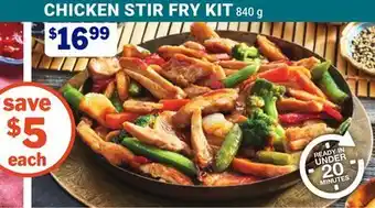 M & M Food Market Chicken stir fry kit offer