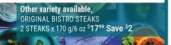 M & M Food Market Original bistro steaks offer