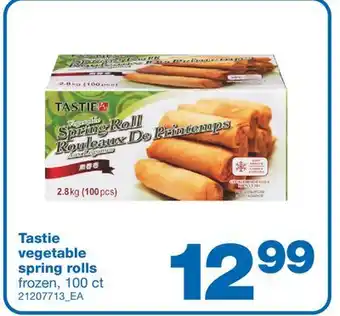 Wholesale Club Tastie vegetable spring rolls, 100 ct offer