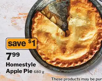 M & M Food Market Homestyle apple pie offer