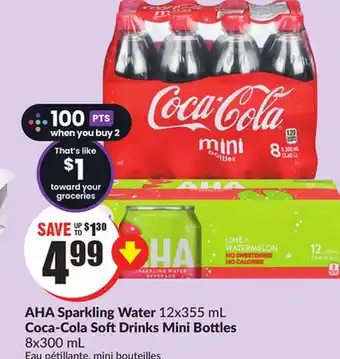 Chalo FreshCo Aha sparkling water 12x355 ml coca-cola soft drinks mini bottles 8x300 ml offer