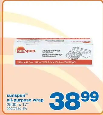 Wholesale Club Sunspun all-purpose wrap, 2500' x 17 offer