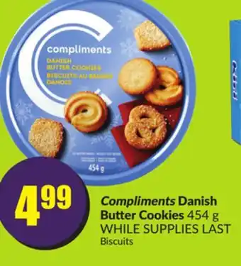 Chalo FreshCo Compliments danish butter cookies 454 g offer