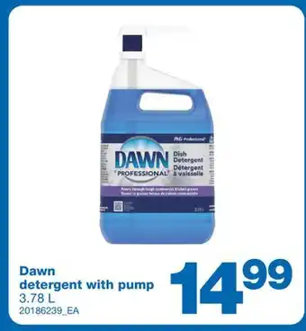 Wholesale Club Dawn detergent with pump, 3.78 l offer