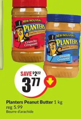 FreshCo Planters peanut butter 1 kg offer