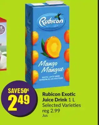 FreshCo Rubicon exotic juice drink 1 l selected varieties offer