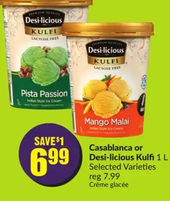 FreshCo Casablanca or desi-licious kulfi 1 l selected varieties offer
