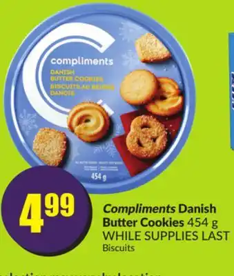 FreshCo Compliments danish butter cookies 454 g offer