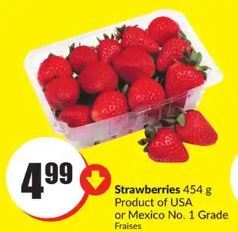 FreshCo Strawberries 454 g product of usa or mexico no. 1 grade offer