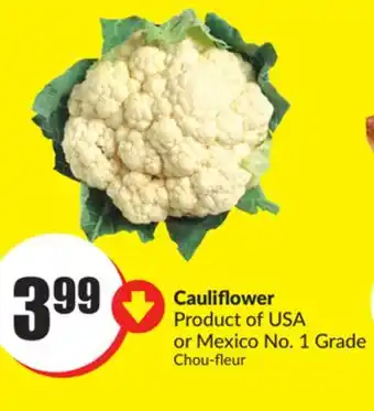 FreshCo Cauliflower product of usa or mexico no. 1 grade offer
