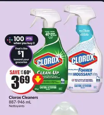 FreshCo Clorox cleaners 887-946 ml offer