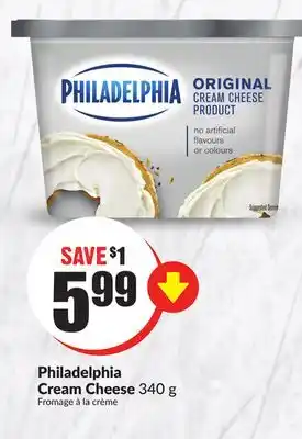 FreshCo Philadelphia cream cheese 340 g offer