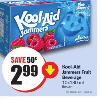 FreshCo Kool-aid jammers fruit beverage 10x180 ml offer
