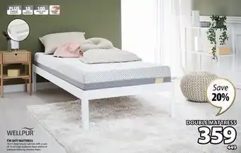 JYSK Wellpur f30 dot mattress offer