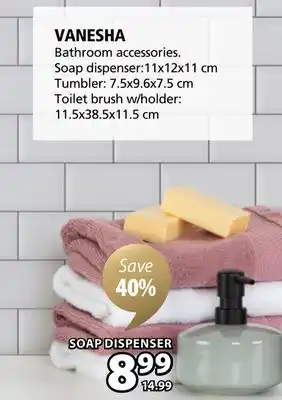 JYSK Vanesha bathroom accessories offer