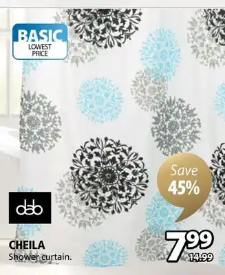 JYSK Dab cheila shower curtain offer