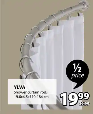 JYSK Ylva shower curtain rod offer